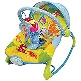 Cadeirinha De Descanso Para Bebê Musical Dino Vibra E Toca Melodias Acompanha Acessórios E Brinquedos Azul Dican