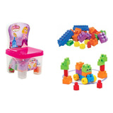 Cadeirinha Kidverte Princesas Blocos De Montar Brinquedo