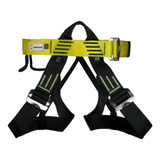 Cadeirinha Rapel Escalada Inox Ce En Amarelo Com Preto