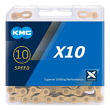 Cadena Kmc X10 Gold 10v 116 Link