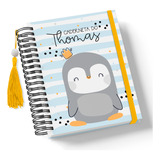 Caderneta De Vacinação Pinguim Cute Personalizada