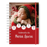 Caderneta De Vacinação Vermelha Com Foto E Dados Do Bebê