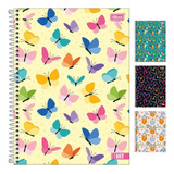 Caderno 10 Matérias Tilibra Hit Feminino 160 Folha Capa Dura