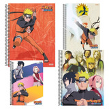 Caderno Animes E Mangás Universitário 10 Matéria 160 Folhas
