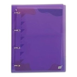 Caderno Argolado Fichário Escolar Lilás Cristal A4 Yes