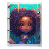Caderno Argolado Fichário Univ 250 Folhas Sereia Black