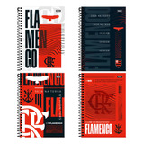 Caderno Argolado Foroni Flamengo Universitário 80 Folhas