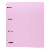 Caderno Argolado Universitário 96fls Polibras Rosa Pastel