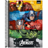 Caderno Avengers 10materias 160f Capa Dura