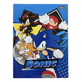 Caderno Brochura Capa Dura Universitário Sonic 80 Folhas