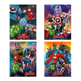 Caderno Brochurão Avengers Vingadores Marvel 80 Fls Tilibra