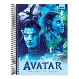 Caderno Capa Dura Avatar 10 Matérias 160 Folhas 200x275mm