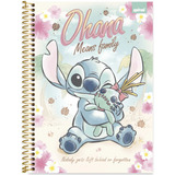Caderno Capa Dura Stitch 1 Matéria 80 Folhas 200x275mm