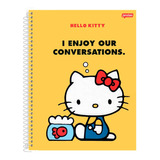 Caderno Colegial 1x1 80 Fls C d  Jandaia   Hello Kitty 4