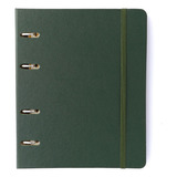 Caderno Criativo Argolado fichário Office Duo Clássica A5 Verde Oliva Cicero