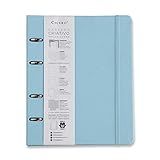 Caderno Criativo Argolado Pastel Cicero 3366 Azul Pautado 120 Fls Papel Pólen 80g M Tamanho Grande 17x24