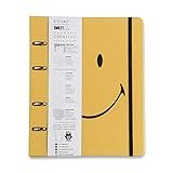 Caderno Criativo Argolado Smiley Cicero 3397 Amarelo Pautado 120 Fls Papel Pólen 80g M Tamanho Grande 17x24 