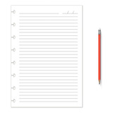 Caderno Criativo Refil 50f Pautadas 8 Discos Flex E Full
