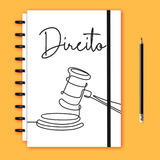 Caderno Criativo Universitário Direito Grande A4