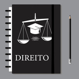 Caderno Criativo Universitário Direito Profissões A4