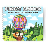 Caderno De Colorir Forest Buddies Encadernado Flexível A4