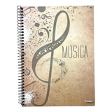 Caderno De Música 96 Folhas Universitário Capa Dura pb