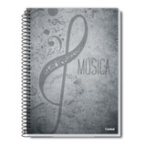 Caderno De Musica Capa Dura Grande 96 Folhas Credeal