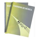 Caderno De Música Grande 96 Páginas Universitário Com Pauta