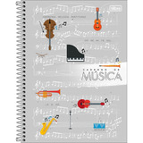 Caderno De Música Partitura Universitário 80 Folhas Tilibra