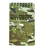 Caderno De Notas Tático Impermeável Bloco A Prova De Água