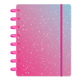 Caderno Disco Basic Inteligente A5 80 Folhas Disco Pink Star