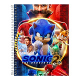 Caderno Escolar Sonic 10 Matérias Capa