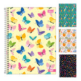 Caderno Espiral 10 Materias Feminino Hit 160 Fls Tilibra
