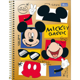 Caderno Espiral Universitário 10 Materias Mickey Tilibra