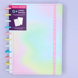 Caderno Inteligente G  Linhas Brancas Color Candy Splash