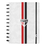 Caderno Inteligente São Paulo Tricolor Branco Grande