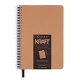 Caderno Kraft Pontado Cicero 8836 Bege 14x21 Médio