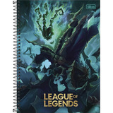 Caderno League Of Legends Capa Dura 1 Matéria 80f Tilibra
