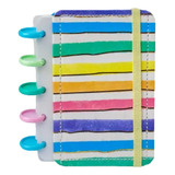 Caderno Reposicionável Disko Pocket Listras Color