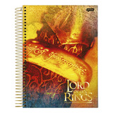 Caderno Senhor Dos Anéis 10 Matérias Univ Espiral Capa 1