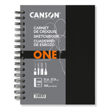 Caderno Sketchbook Canson Artbook One 100g A4 80 Folhas