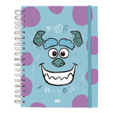 Caderno Smart Universitario Monstros S a C fls Tira Põe