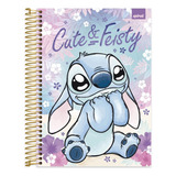 Caderno Stitch Ohana 10materias 160f Universitário Capa Dura