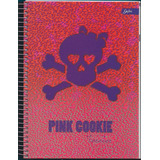Caderno Tilibra 200 Folhas Capa Dura 10 Matérias Pink Cookie