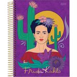 Caderno Universitario 10 Materias Frida Kahlo 160 Folhas 