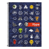 Caderno Universitário 10 Matérias Hype 160fls