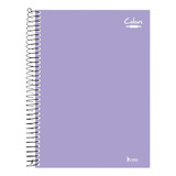 Caderno Universitário 10m 200f Colors Lilas Cd Tamoio