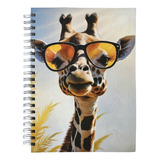 Caderno Universitario 200 Fls 10 Materias Girafa Capa Dura
