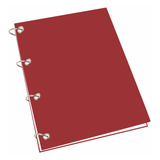 Caderno Universitário Argolado Vinho Colegial Cartonado