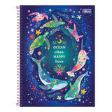 Caderno Universitário Connect Bubble 10 Matéria Ocean Vibes